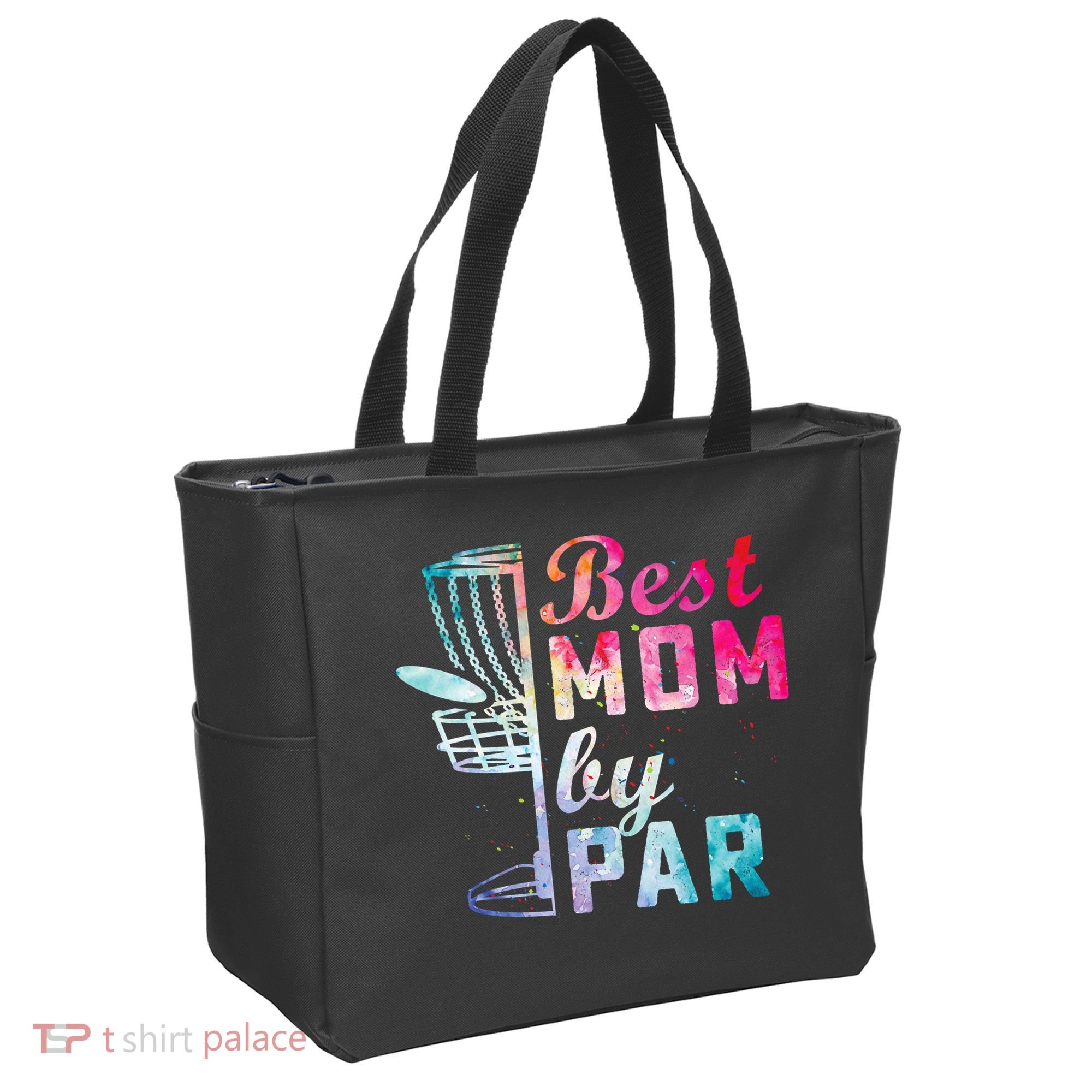 Best Mom By Par Disc Golf Frisbee Golfer Cool Tote Bag