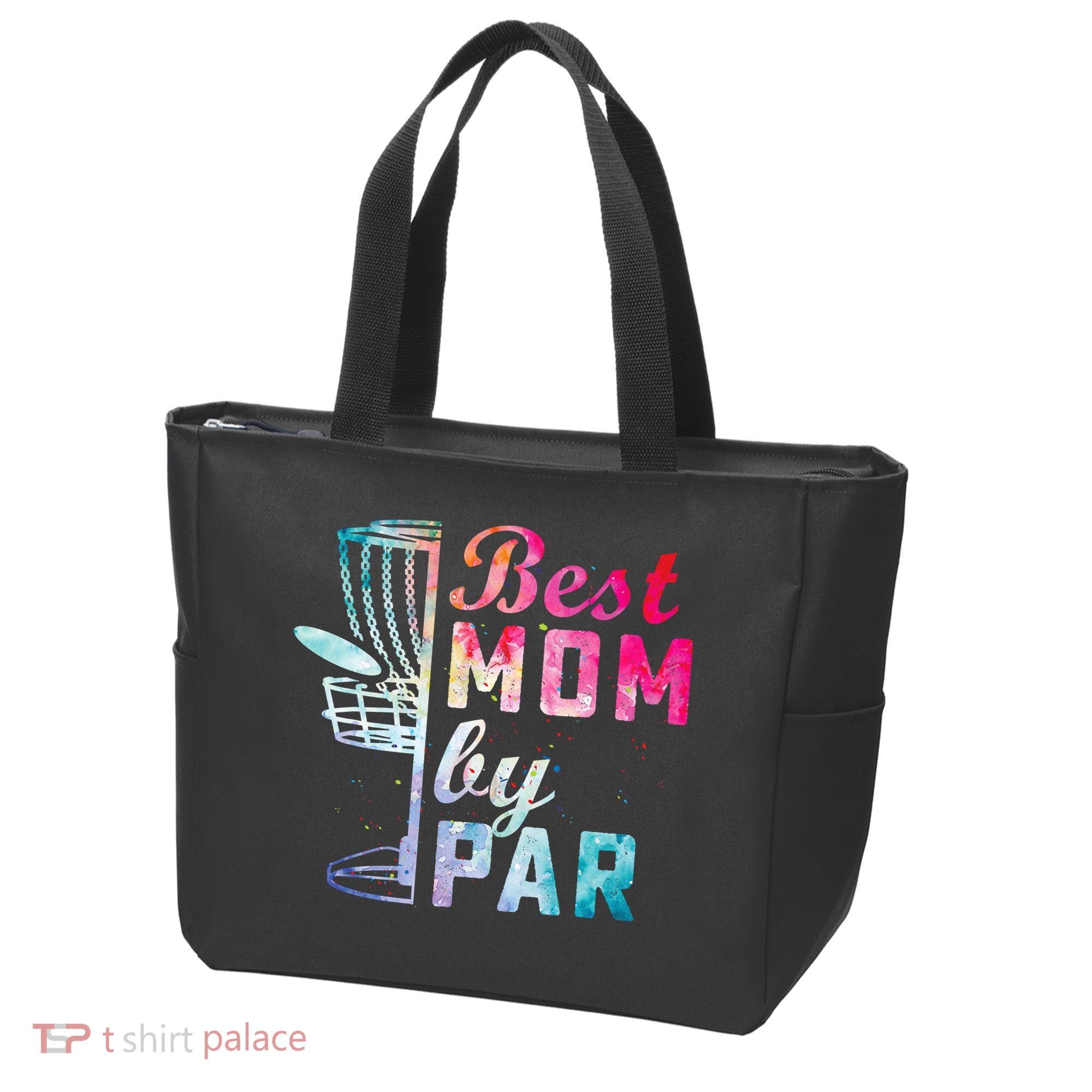 Best Mom By Par Disc Golf Frisbee Golfer Cool Tote Bag
