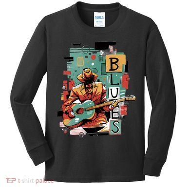 Blues Music Kids Long Sleeve Shirt