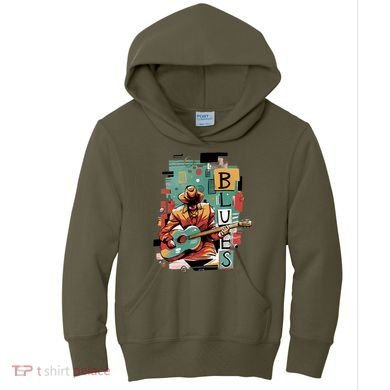 Blues Music Kids Hoodie
