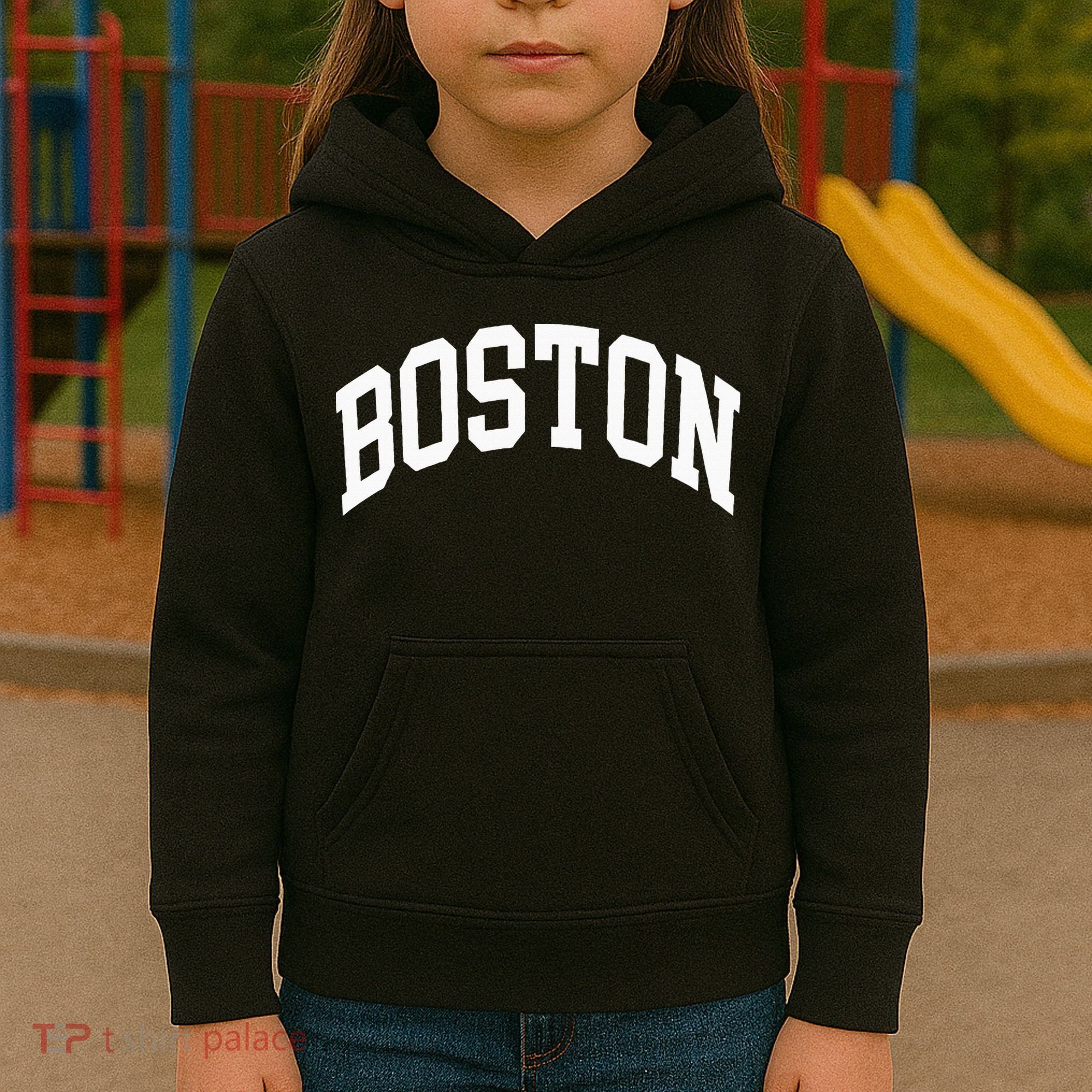 Boston Massachusetts Kids Hoodie