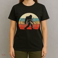 Bigfoot Mountain Bike Funny Mtb Biking Cycling Sasquatch T-Shirt thumb 4