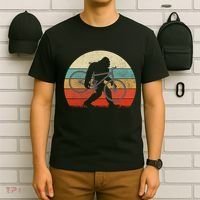 Bigfoot Mountain Bike Funny Mtb Biking Cycling Sasquatch T-Shirt thumb 6