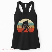 Bigfoot Mountain Bike Funny Mtb Biking Cycling Sasquatch Women's Tank Top thumb 0