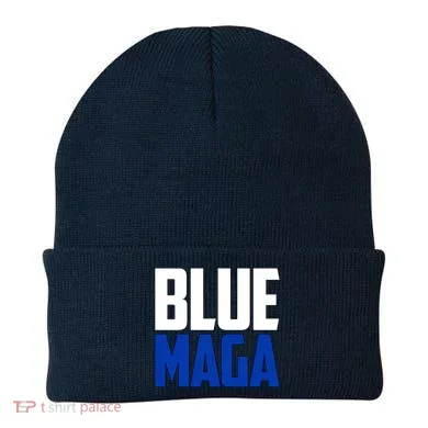 Blue MAGA Beanie