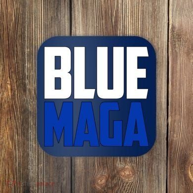 Blue MAGA Coaster