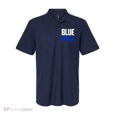 Blue MAGA Polo