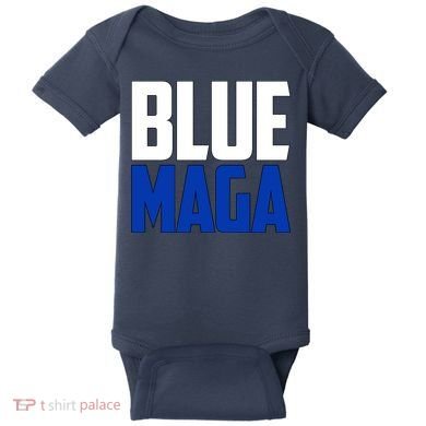 Blue MAGA Baby Bodysuit