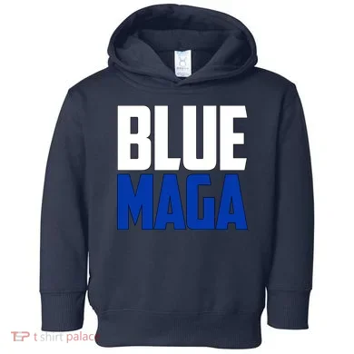 Blue MAGA Toddler Hoodie
