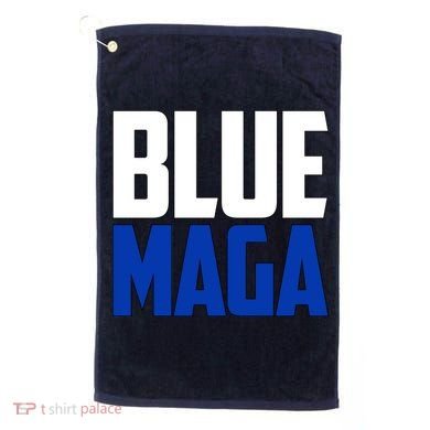 Blue MAGA Golf Towel