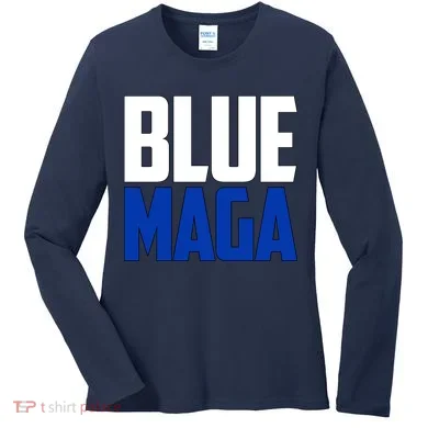 Blue MAGA Women's Long Sleeve Shirt