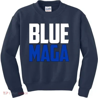 Blue MAGA Kids Sweatshirt