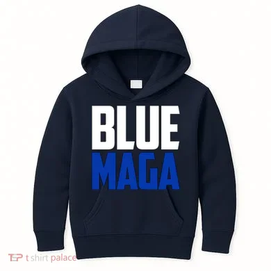 Blue MAGA Kids Hoodie