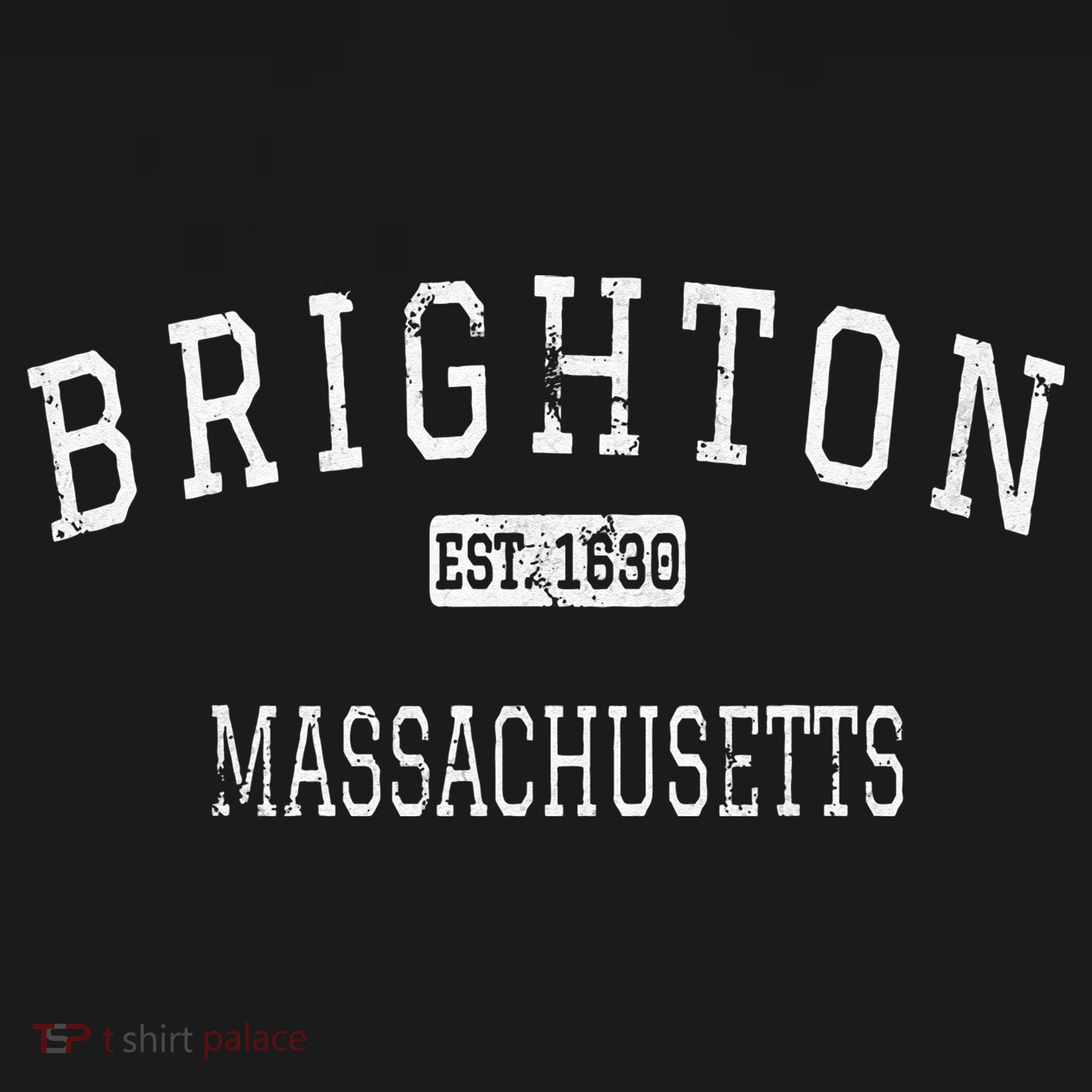 Brighton Massachusetts Boston MA Vintage Coaster