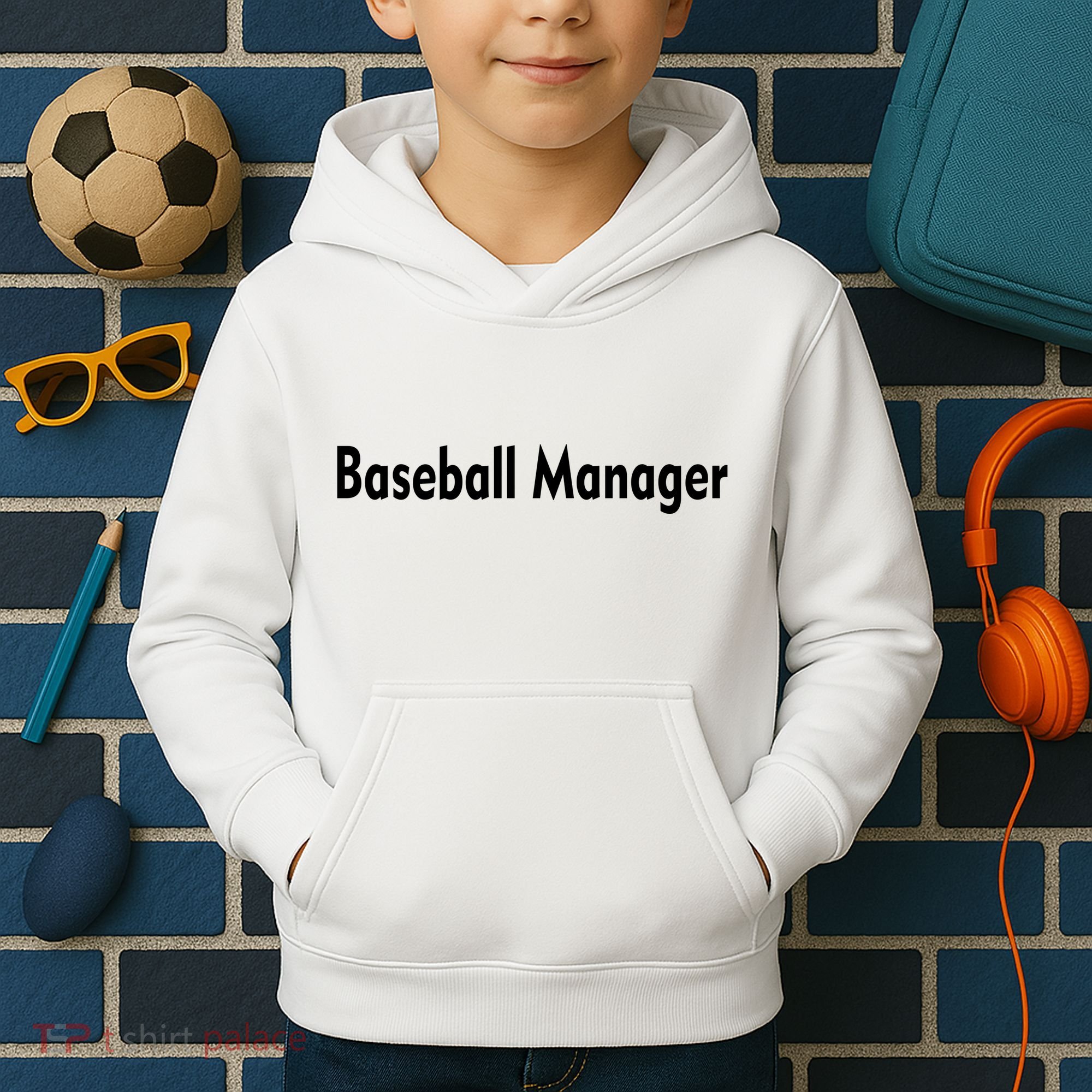 Baseball Manager Kids Hoodie