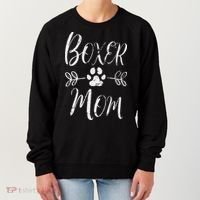 Boxer Mom Boxer Dog Lover Owner Funny Boxer Dog Mom Women's Sweatshirt thumb 0