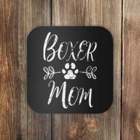 Boxer Mom Boxer Dog Lover Owner Funny Boxer Dog Mom Coaster thumb 0
