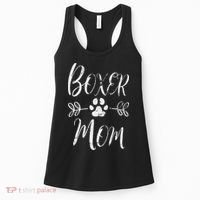 Boxer Mom Boxer Dog Lover Owner Funny Boxer Dog Mom Women's Tank Top thumb 0