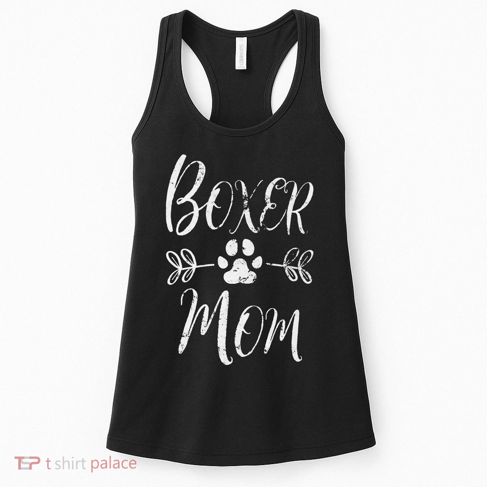 Boxer Mom Boxer Dog Lover Owner Funny Boxer Dog Mom Women's Tank Top