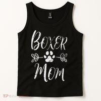 Boxer Mom Boxer Dog Lover Owner Funny Boxer Dog Mom Tank Top thumb 2