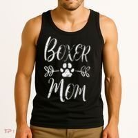 Boxer Mom Boxer Dog Lover Owner Funny Boxer Dog Mom Tank Top thumb 3