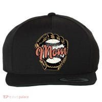 Baseball Mom Baseball Baseball Lover Wool Snapback Cap thumb 0