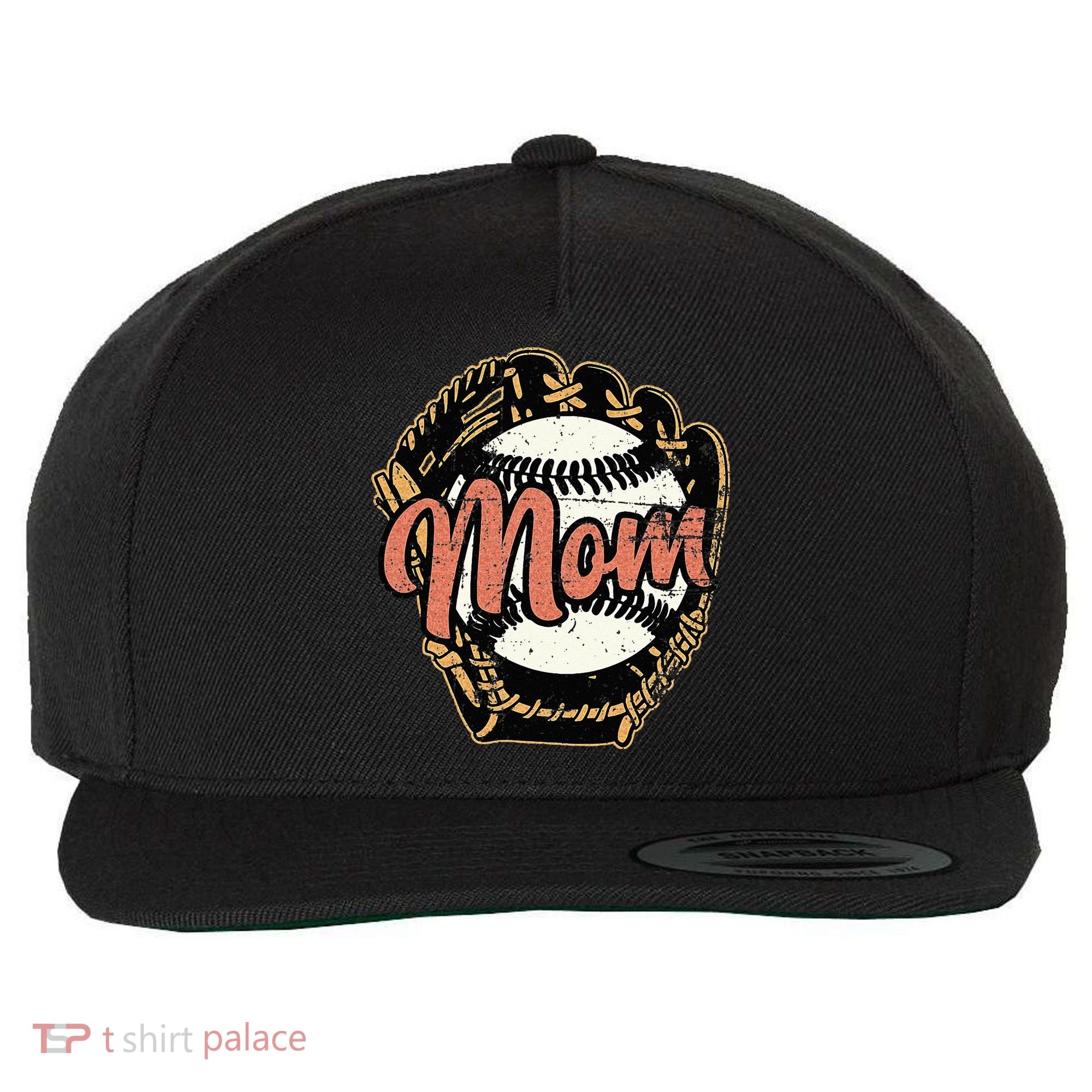 Baseball Mom Baseball Baseball Lover Wool Snapback Cap