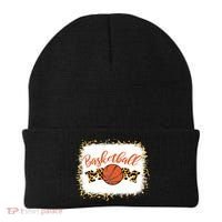 Basketball Mom Bleached Leopard Mother's Day Basketball Mom Gift Beanie thumb 0