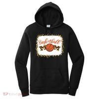 Basketball Mom Bleached Leopard Mother's Day Basketball Mom Gift Women's Hoodie thumb 0