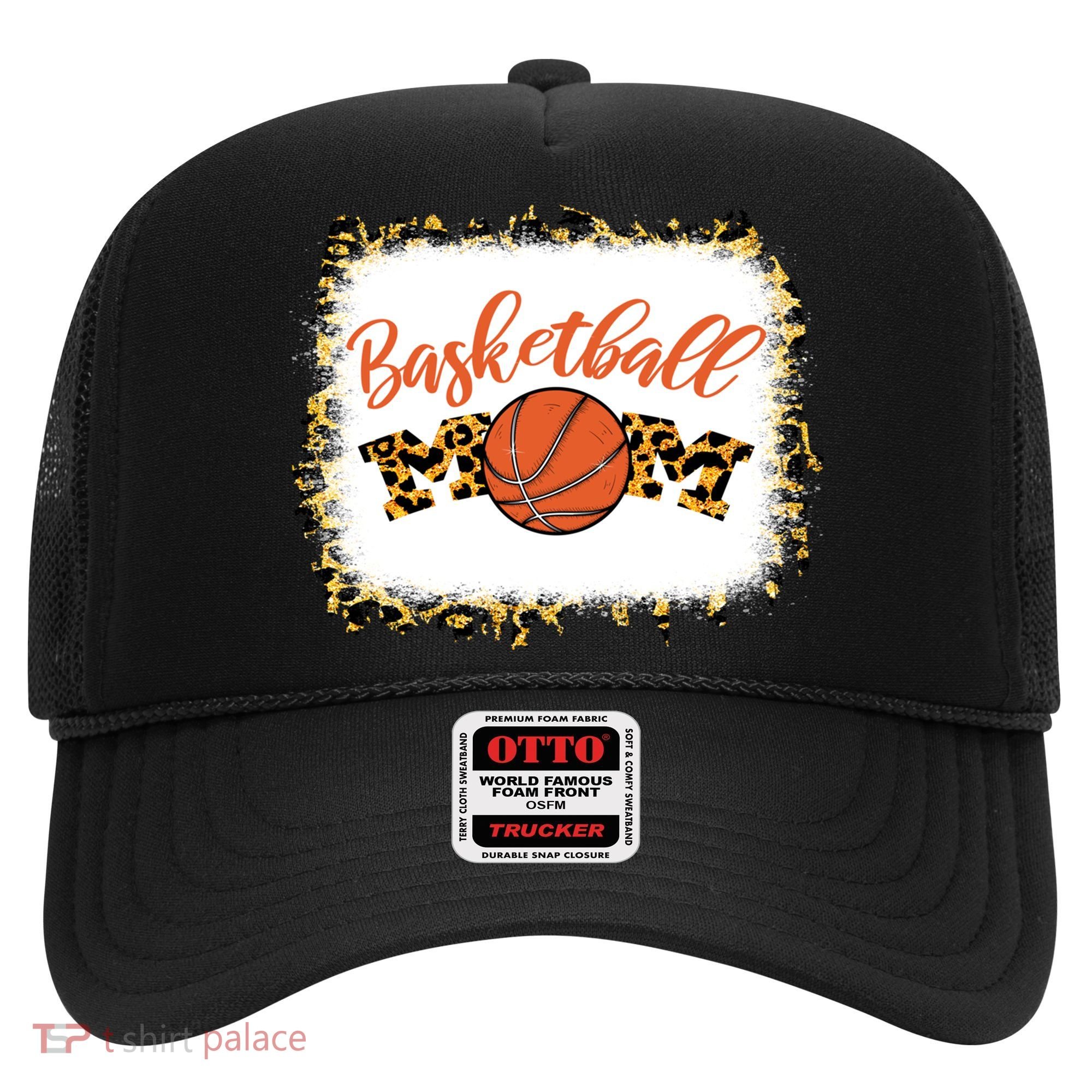 Basketball Mom Bleached Leopard Mother's Day Basketball Mom Gift Hat