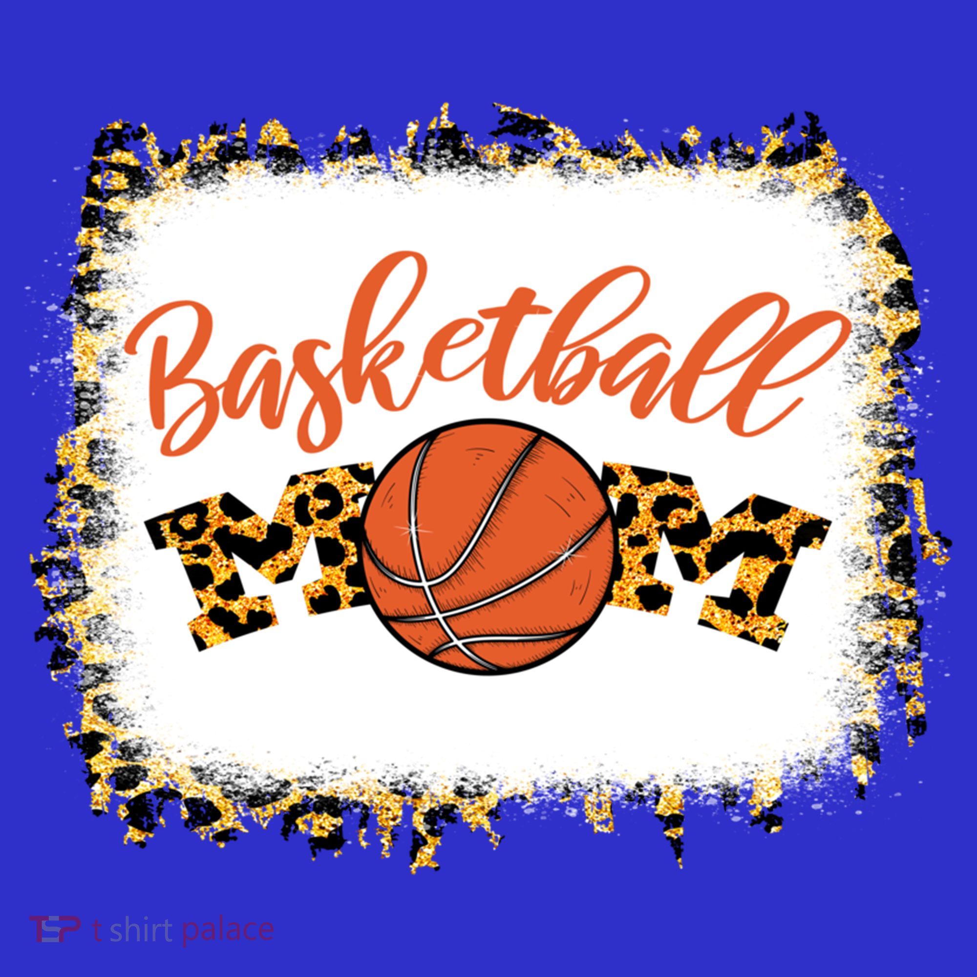 Basketball Mom Bleached Leopard Mother's Day Basketball Mom Gift Coaster