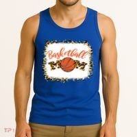 Basketball Mom Bleached Leopard Mother's Day Basketball Mom Gift Tank Top thumb 3