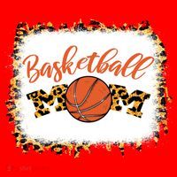 Basketball Mom Bleached Leopard Mother's Day Basketball Mom Gift Santa Hat thumb 1