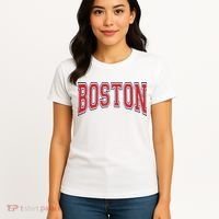 Boston Massachusetts Women's T-Shirt thumb 4