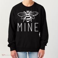 BEE MINE Bumblebee Cute Retro Valentine's Day Funny Women's Sweatshirt thumb 0