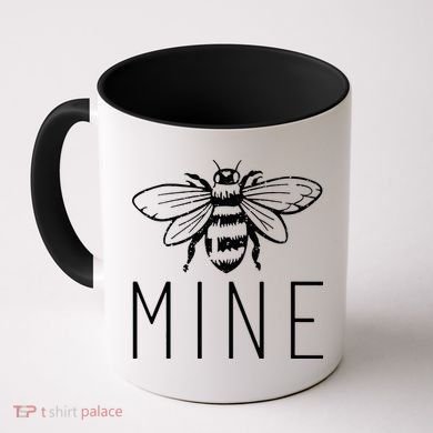 BEE MINE Bumblebee Cute Retro Valentine's Day Funny Coffee Mug