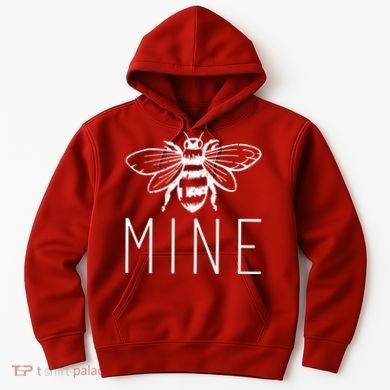 BEE MINE Bumblebee Cute Retro Valentine's Day Funny Hoodie