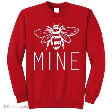 BEE MINE Bumblebee Cute Retro Valentine's Day Funny Sweatshirt