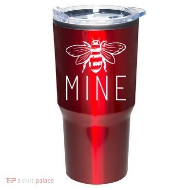 BEE MINE Bumblebee Cute Retro Valentine's Day Funny Tumbler