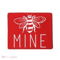 BEE MINE Bumblebee Cute Retro Valentine's Day Funny Mousepad thumb 0