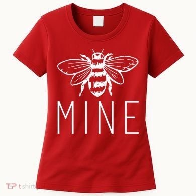 BEE MINE Bumblebee Cute Retro Valentine's Day Funny Women's T-Shirt