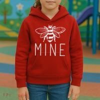 BEE MINE Bumblebee Cute Retro Valentine's Day Funny Kids Hoodie thumb 3