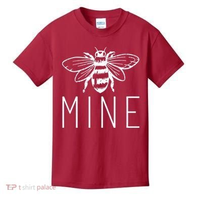 BEE MINE Bumblebee Cute Retro Valentine's Day Funny Kids T-Shirt
