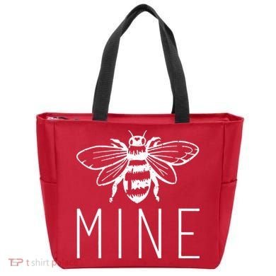 BEE MINE Bumblebee Cute Retro Valentine's Day Funny Tote Bag