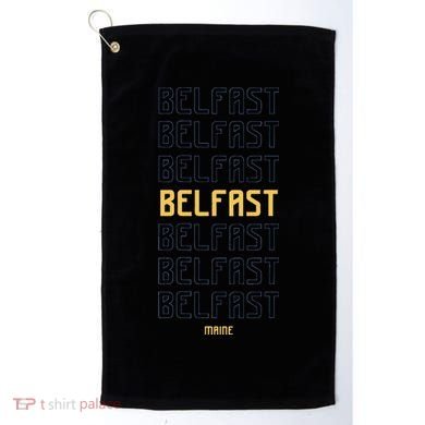 Belfast Maine Golf Towel