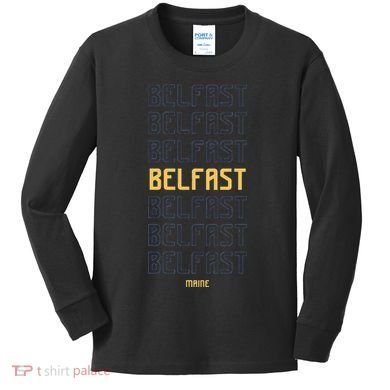 Belfast Maine Kids Long Sleeve Shirt