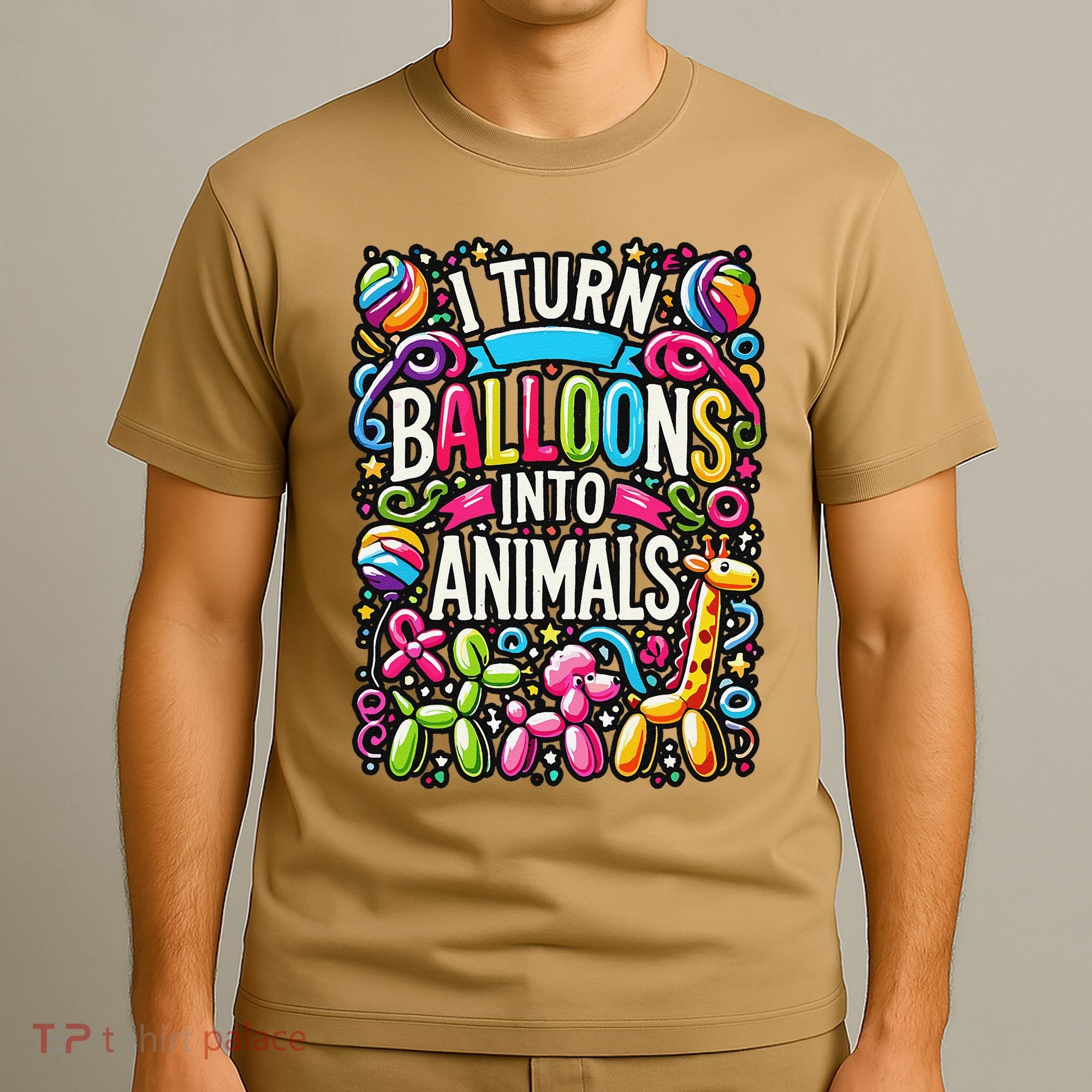 Balloon Modelling Birthday Party Balloon Artist Twister T-Shirt