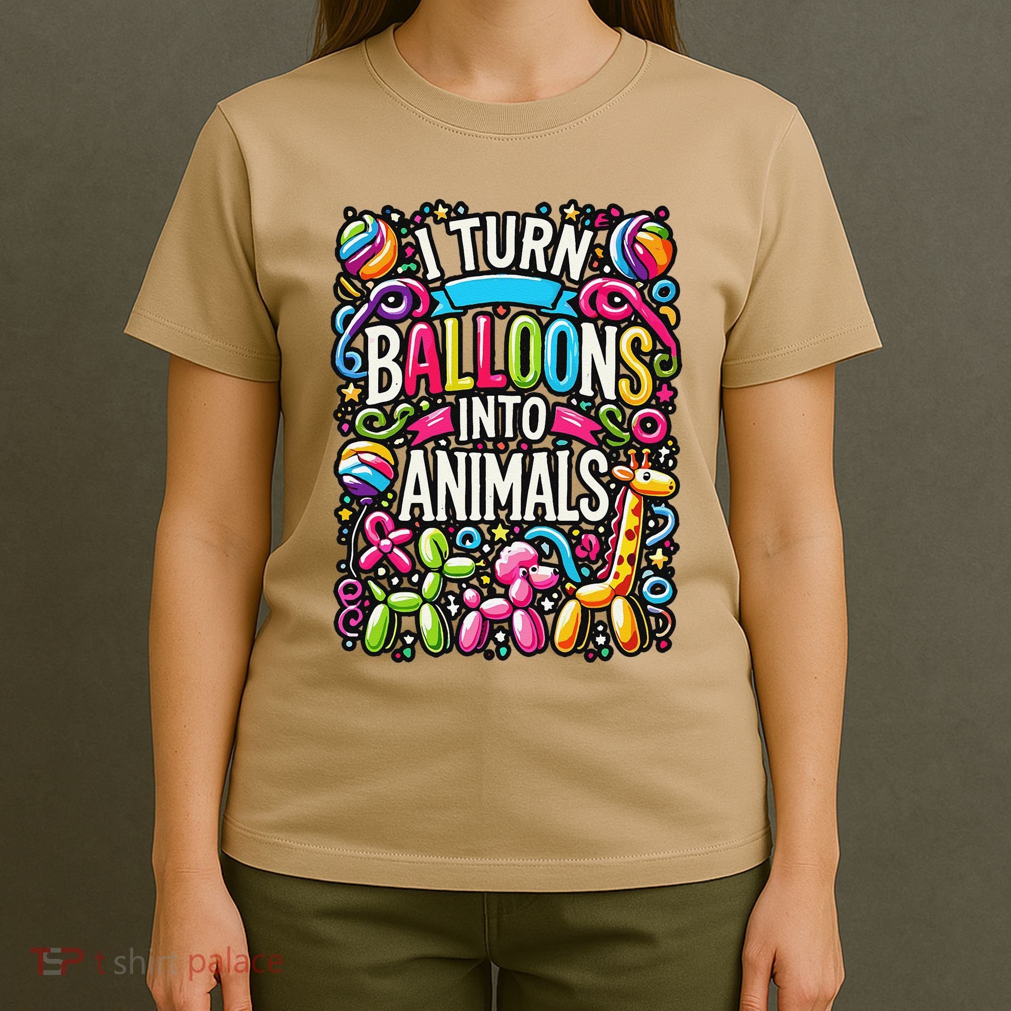 Balloon Modelling Birthday Party Balloon Artist Twister T-Shirt