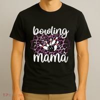 Bowling Mama Bowling Player Mother Of A Bowler Mom Cool Gift T-Shirt thumb 3