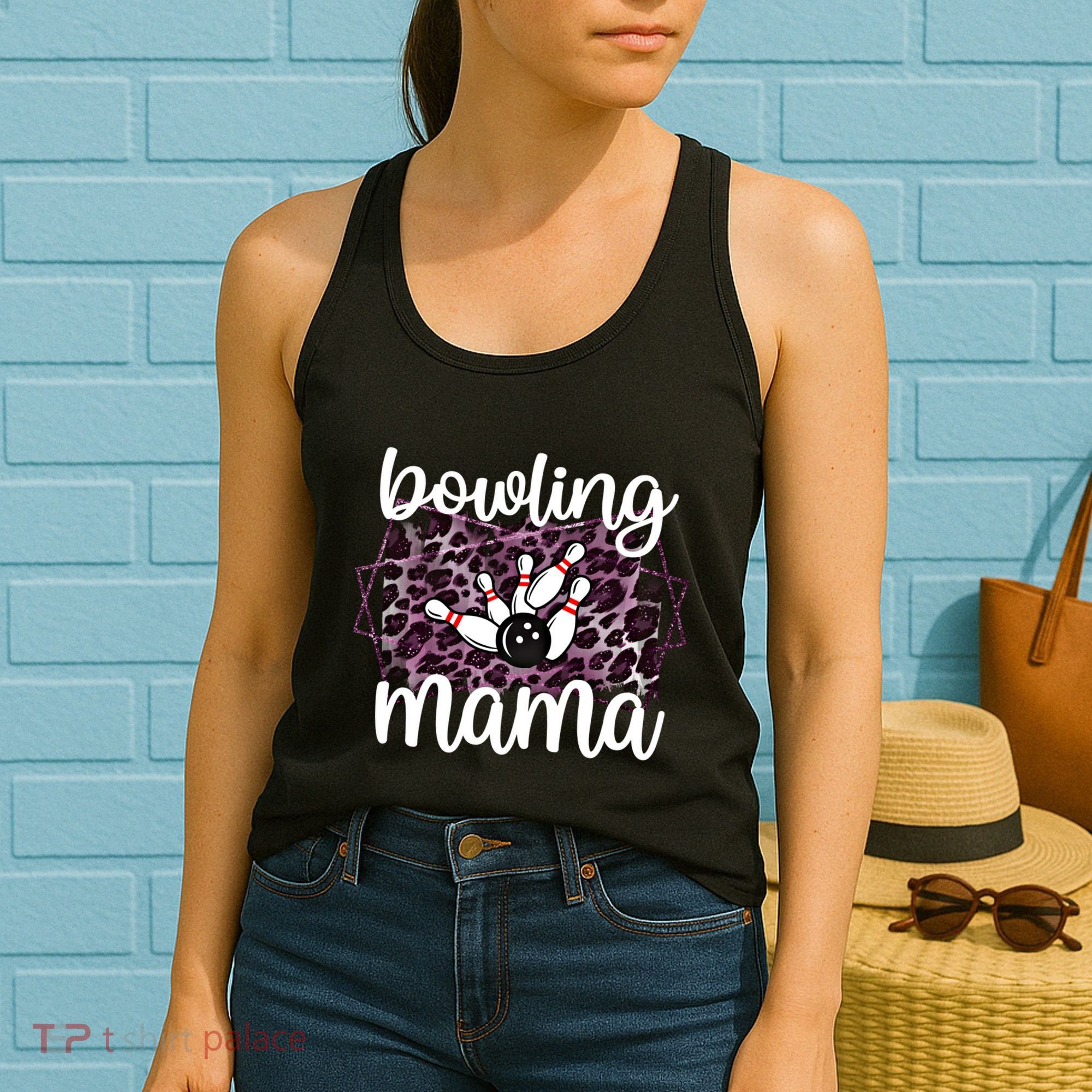 Bowling Mama Bowling Player Mother Of A Bowler Mom Cool Gift Women's Tank Top